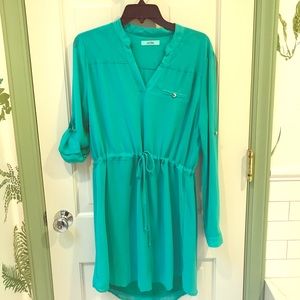 Turquoise/Light Green Dress